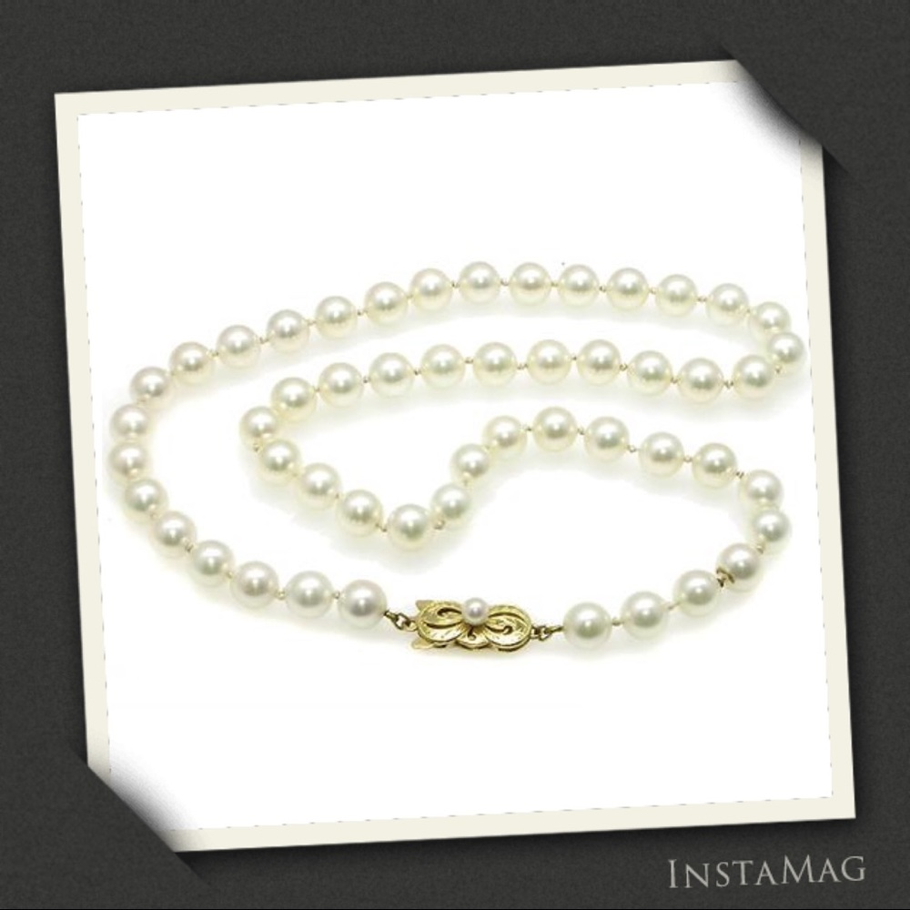 ⭐️HOST PICK⭐️ MIKIMOTO Akoya Pearl Necklace w/18KT Gold Clasp